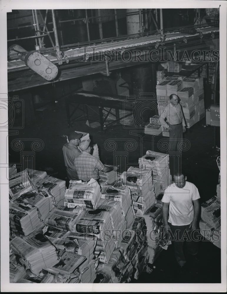 1958 Press Photo PD Building, Interiors- Historic Images