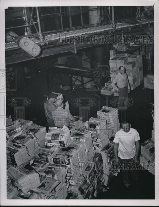 1958 Press Photo PD Building, Interiors- Historic Images
