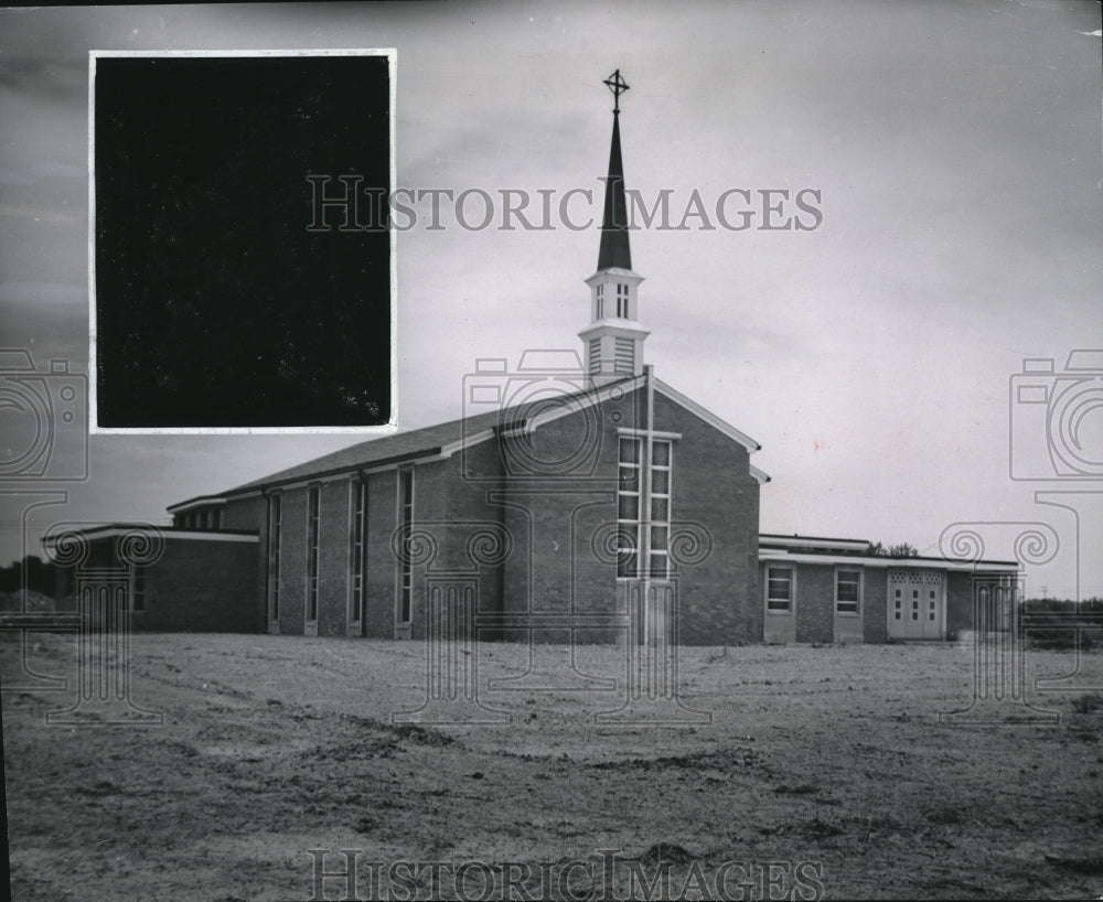 1955 Press Photo First Building of Bethel Lutheran Church - Historic Images