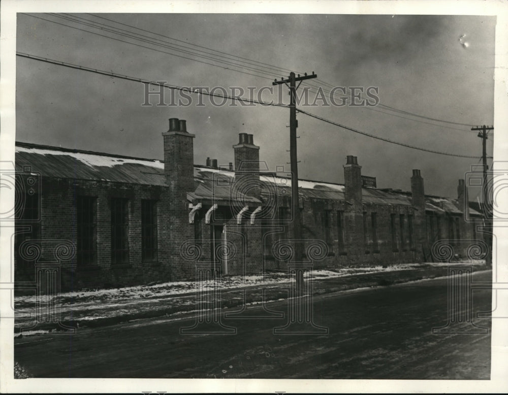 1933 Press Photo Wayfarer&#39;s Lodge at E17th St &amp; Lakeside Ace nearing completion- Historic Images