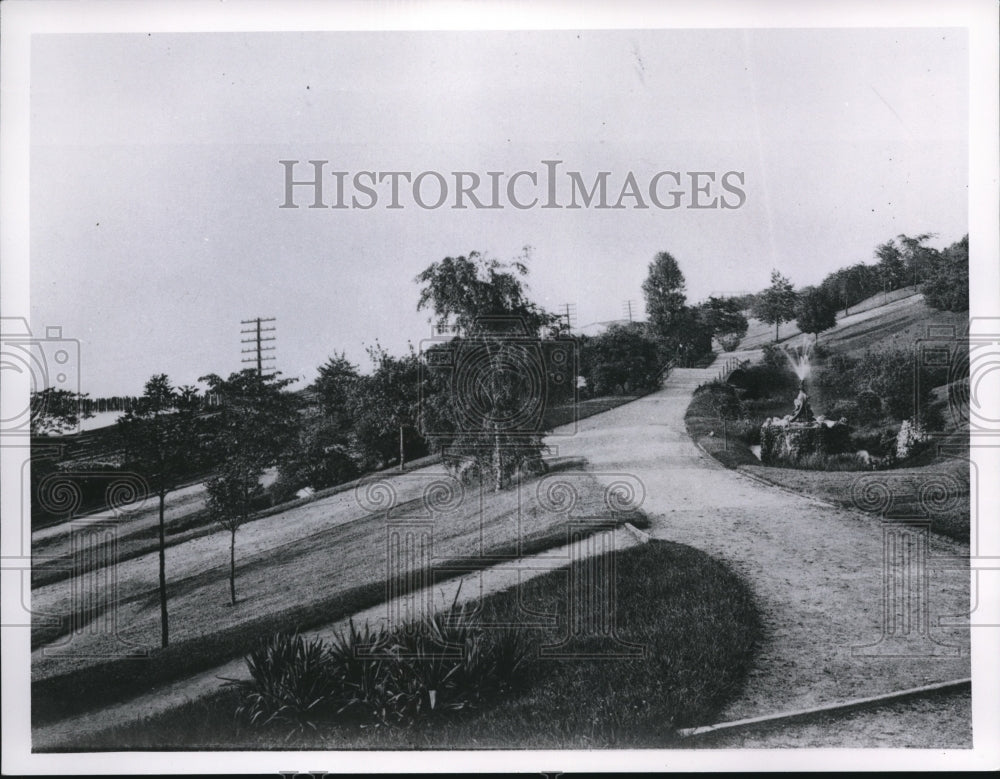 1963 Press Photo Lakeview Park, 1880&#39;s from collection of Charles Ambrose- Historic Images