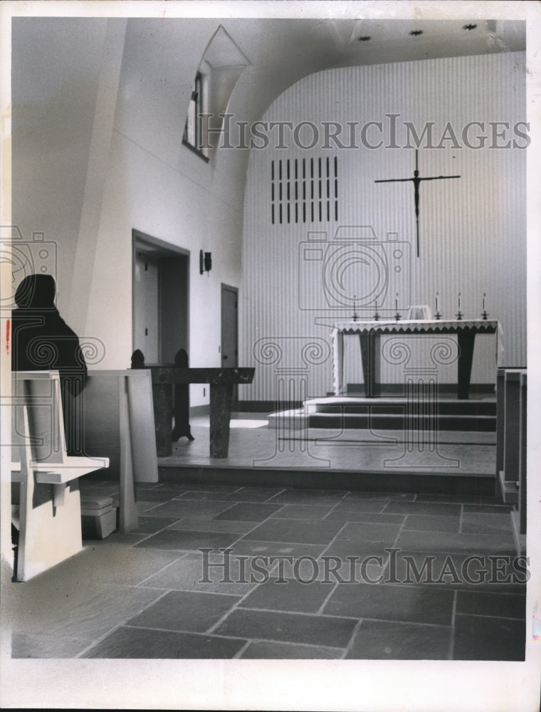 1963 Press Photo Chapel of Carmelite Convent- Historic Images