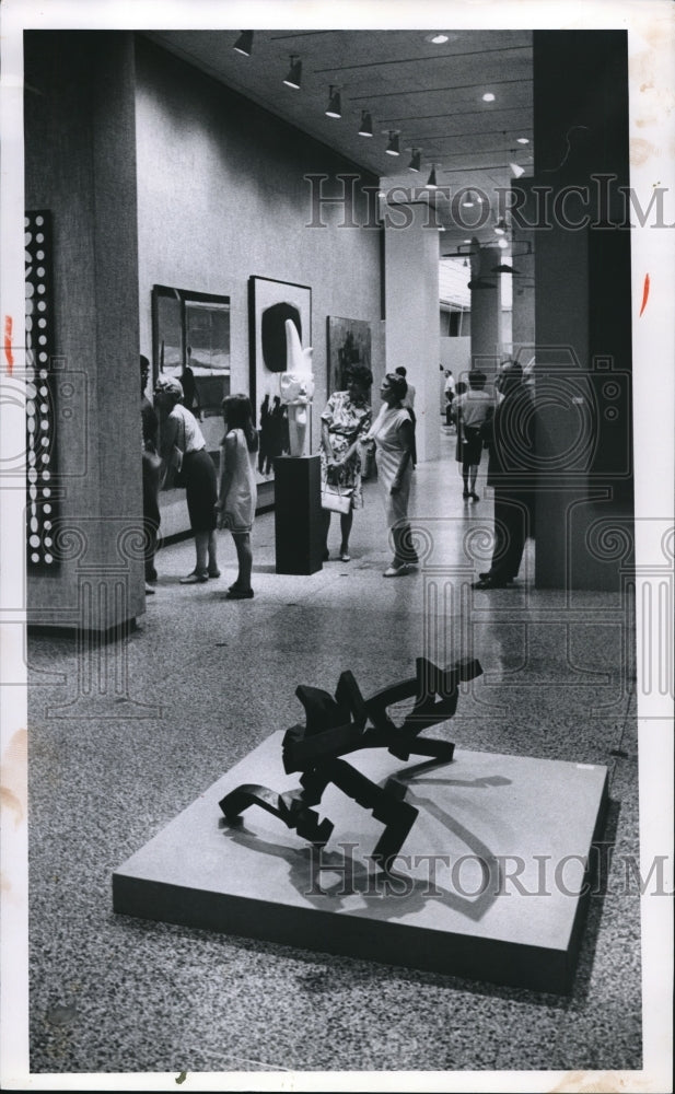 1966 Press Photo Cleveland Museum of Art, Fifty Years of Museum Art Exhibit- Historic Images