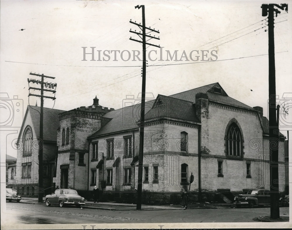 1954 Press Photo St Paul&#39;s Methodist Zion Church at E. 55th &amp; Quincy- Historic Images