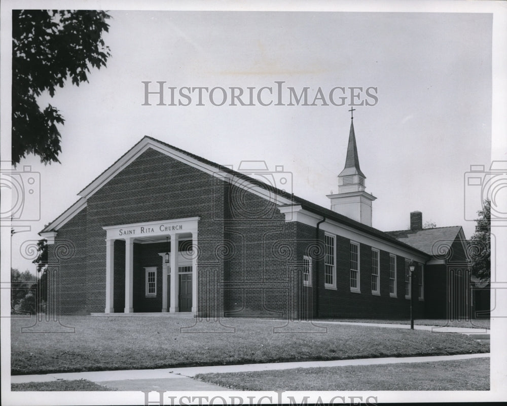 1959 Press Photo Exterior of St. Rita Church- Historic Images