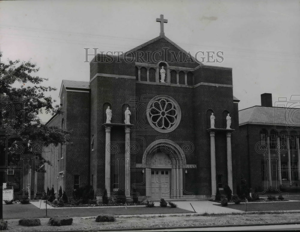 1955 Press Photo St. Lukes Church in Lakewood- Historic Images