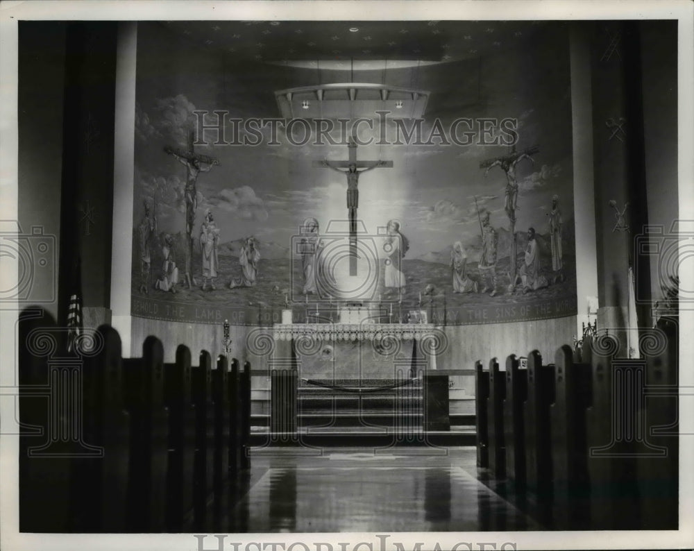 1955 Press Photo St. Wenceslaus Church- Historic Images