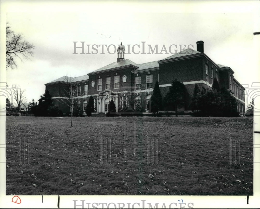 1990 Press Photo Malvern School, corner of Malvern and Montgomery- Historic Images