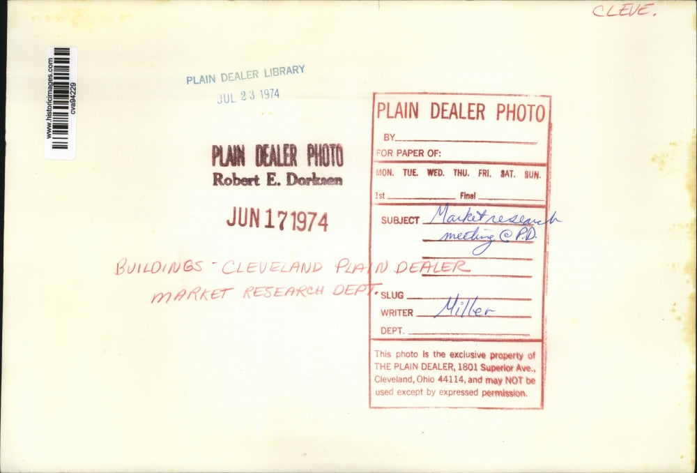 1974 Press Photo Market Research Meeting at P.D. - cva94229