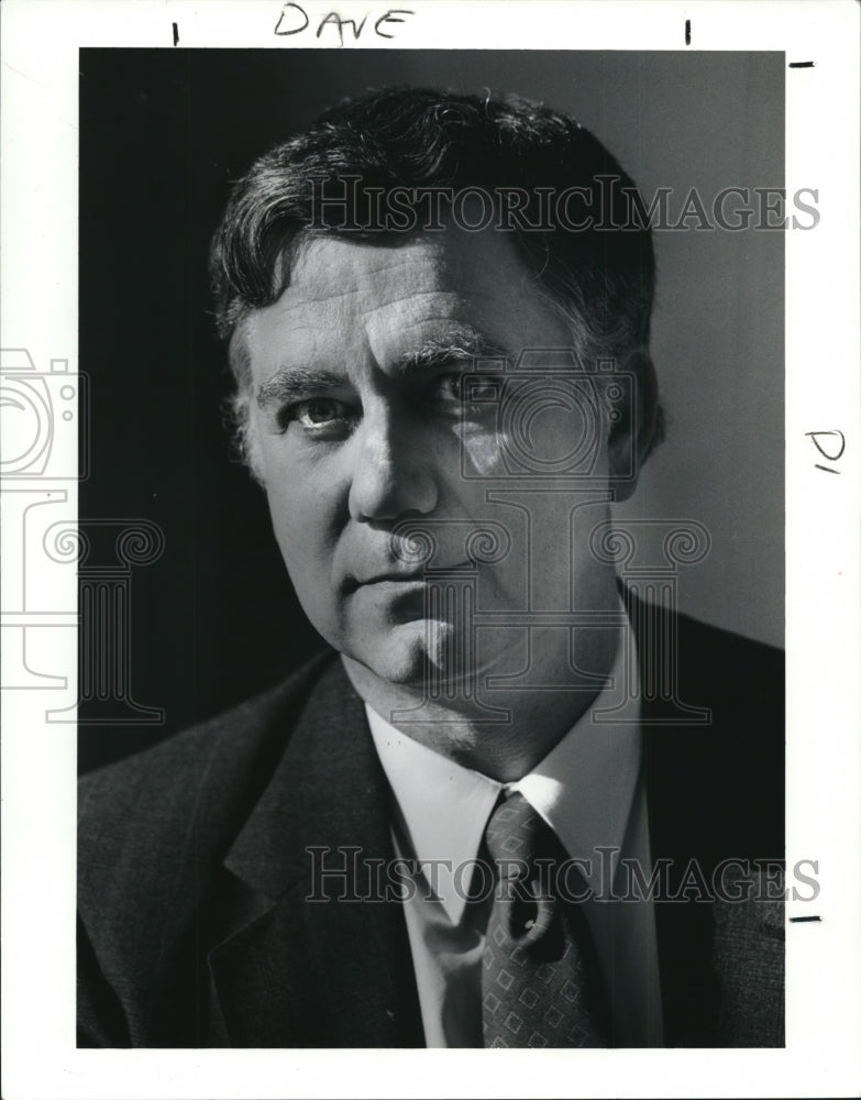 1990 Press Photo Lakewood Law Director David Harbager at Lakewood City Hall- Historic Images