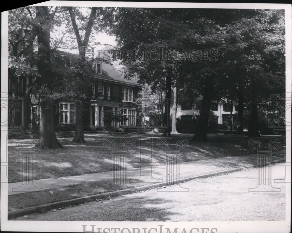 1959 Press Photo Houses on Carlton Road being sought by Case Seck- Historic Images