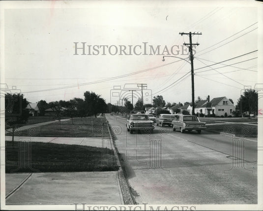 1967 Press Photo Street Hauserman Road Parma after improvements- Historic Images