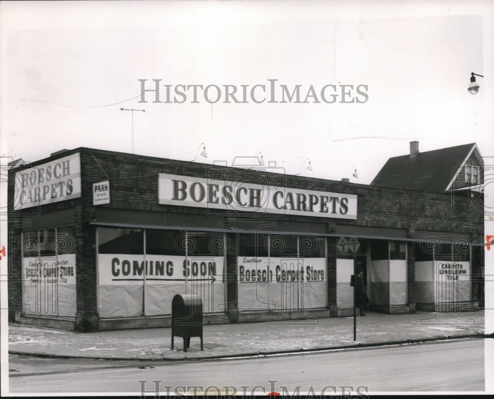 1954 Press Photo Boesch Carpet Co.- Historic Images