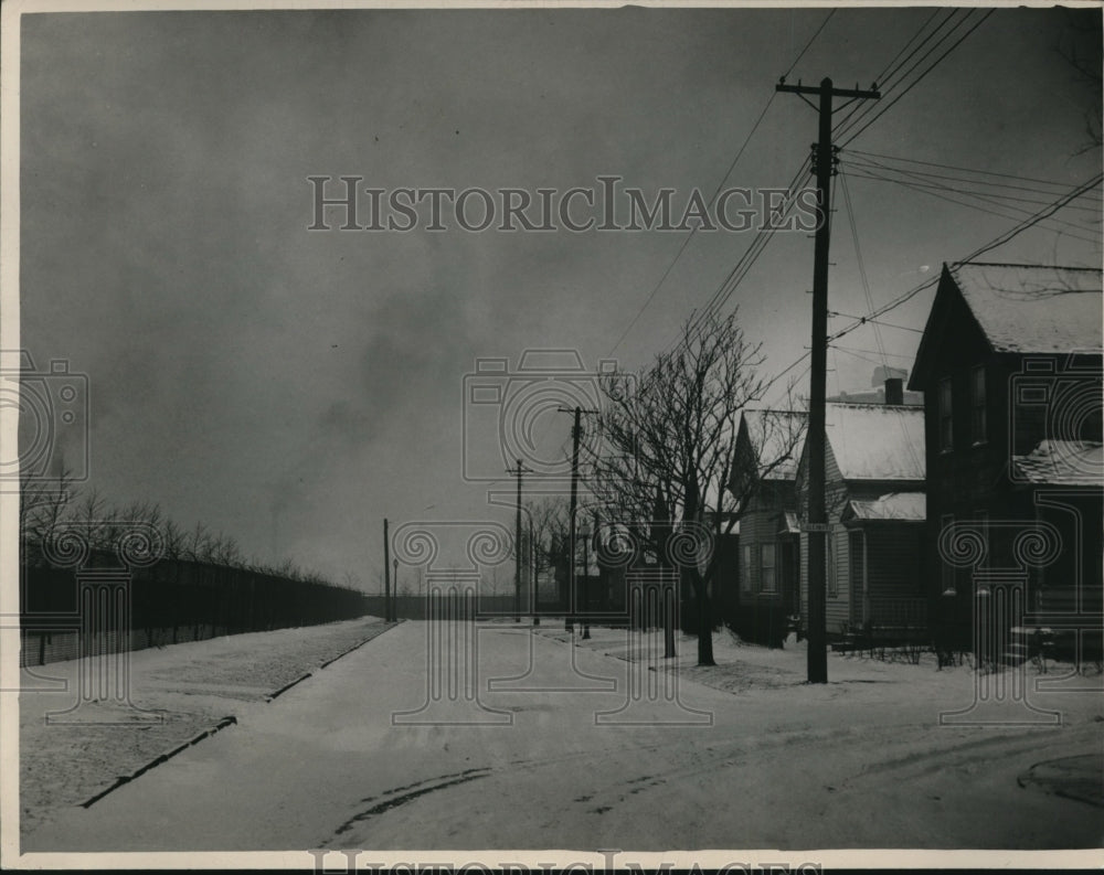 1950 Press Photo View of Barkwill Avenue,Cleveland.- Historic Images