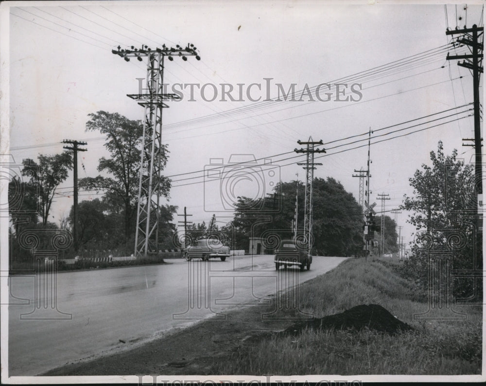 1951 Press Photo Brookpark Rd. and W 150th St- Historic Images