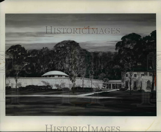1964 Press Photo New Thompson Auto Museum's sketch- Historic Images