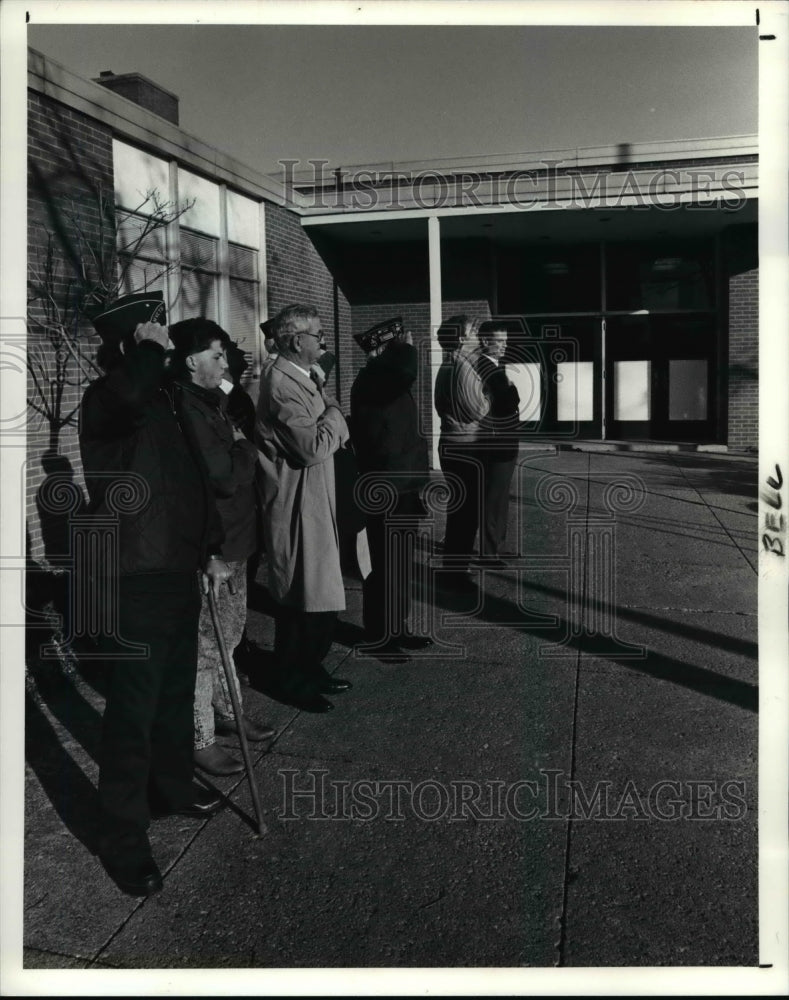 1990 Press Photo At the Veteran&#39;s Day- Historic Images