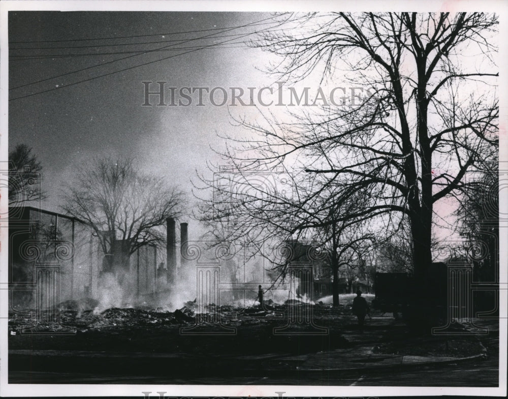 1968 Press Photo Demolition at Robinwood &amp; Franklin Avenue L.W.- Historic Images