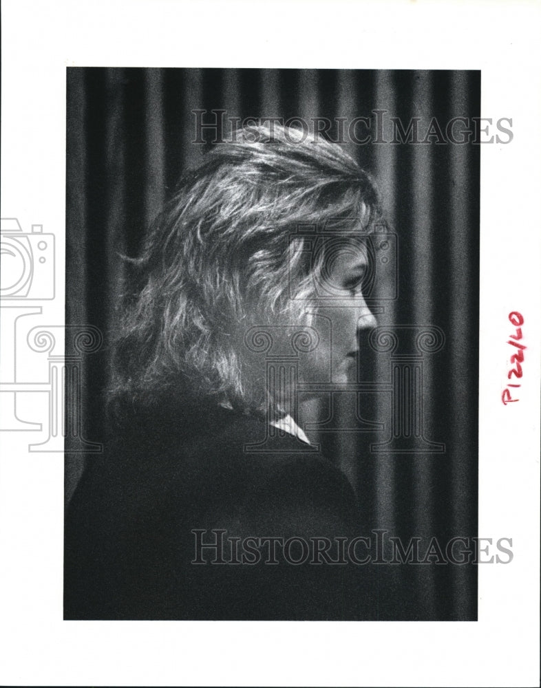 1990 Press Photo Janet Lucas at arraignment Monday- Historic Images