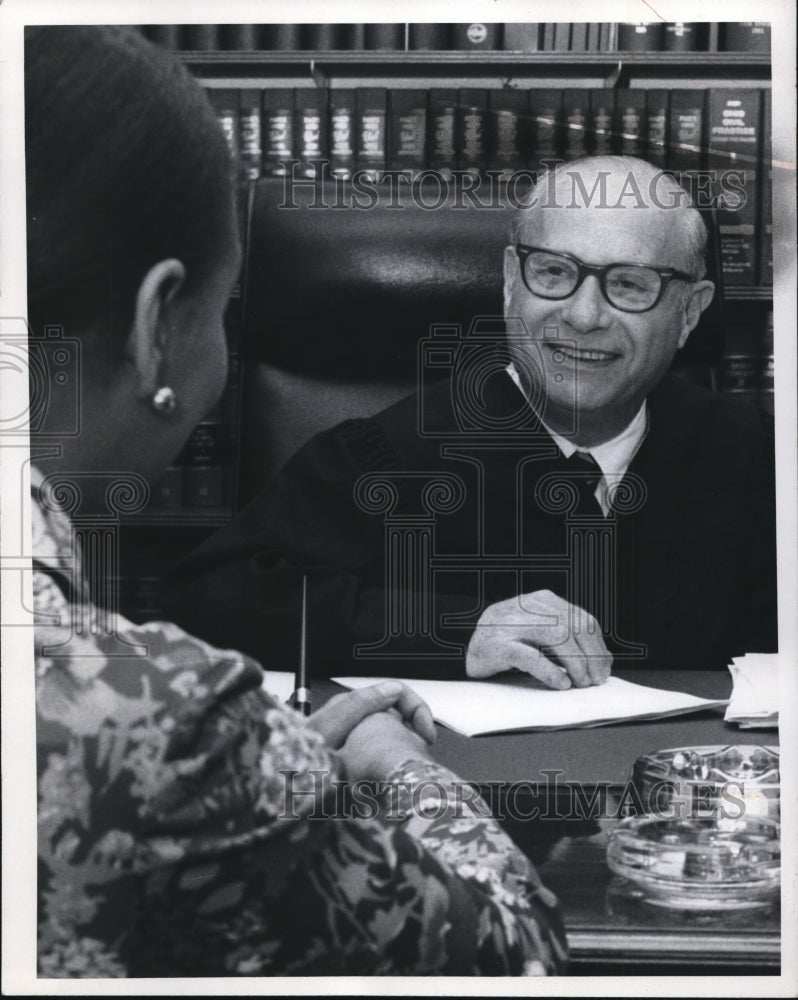 1972 Press Photo Shaker Heights Judge Manuel Rocker - cva99287- Historic Images