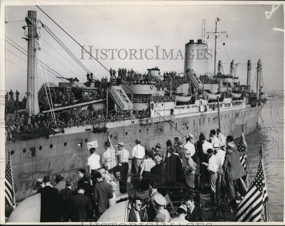 1945 Press Photo USS Parker- Historic Images