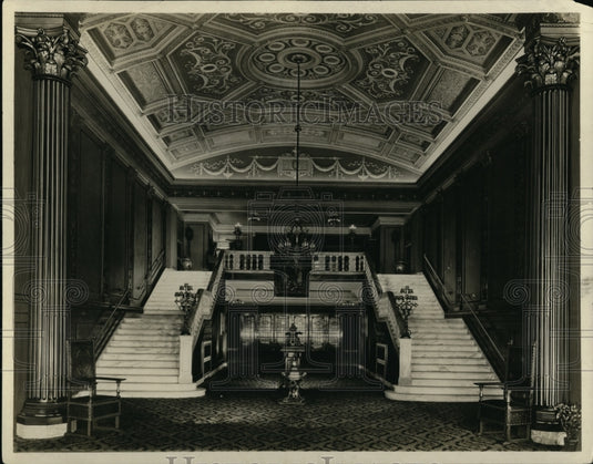 1922 Press Photo Grand Stairway, Ohio Theater- Historic Images