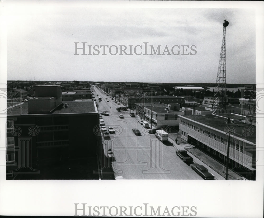 1970 Press Photo View of Road in Northwest Territory Yellowknife in Canada- Historic Images