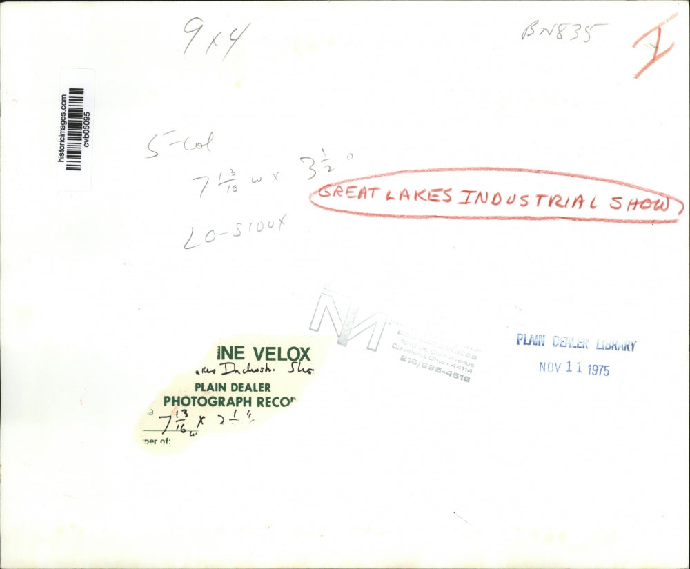 1975 Press Photo, Great Lakes Industrial Show. - cvb05095