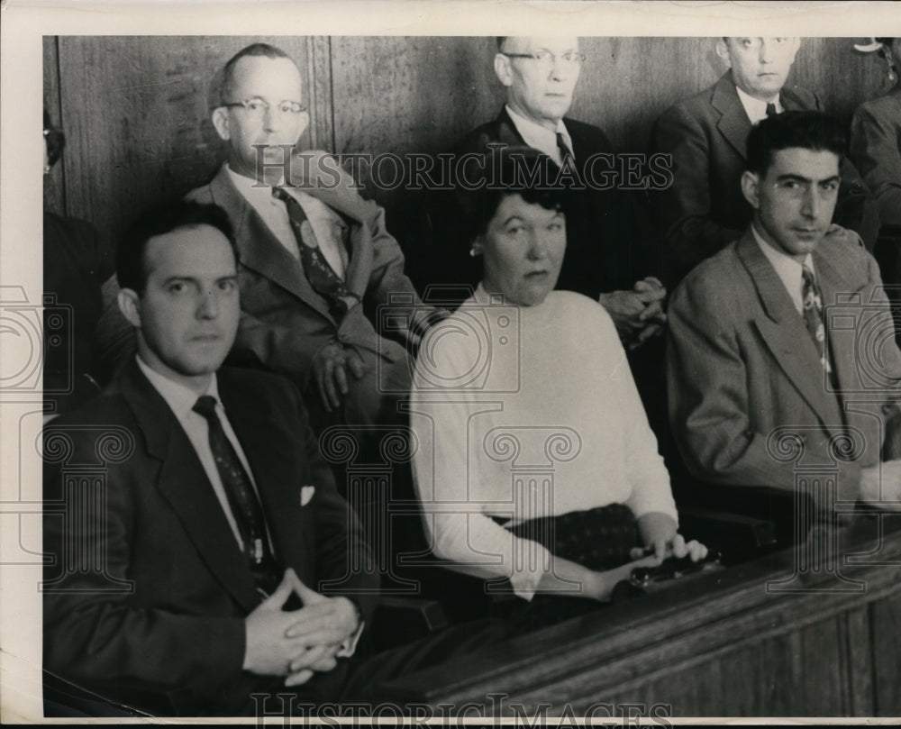 1954 Press Photo Dr. Sam Sheppard murder case, Jurors. - cvb06026