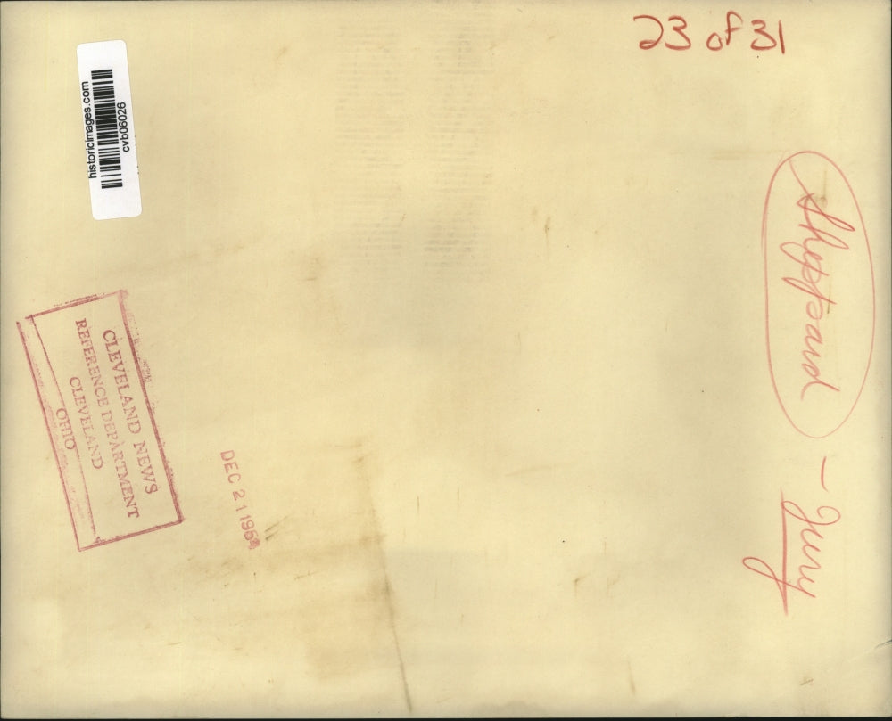 1954 Press Photo Dr. Sam Sheppard murder case, Jurors. - cvb06026