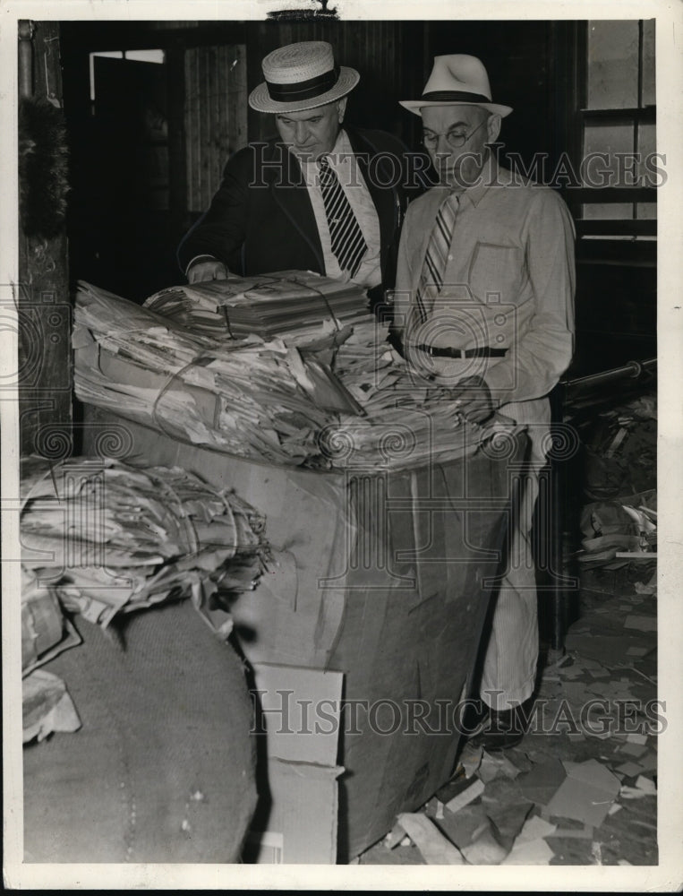 1938 Press Photo Marlin Zalewski and William Blusinsky. - cvb06767- Historic Images