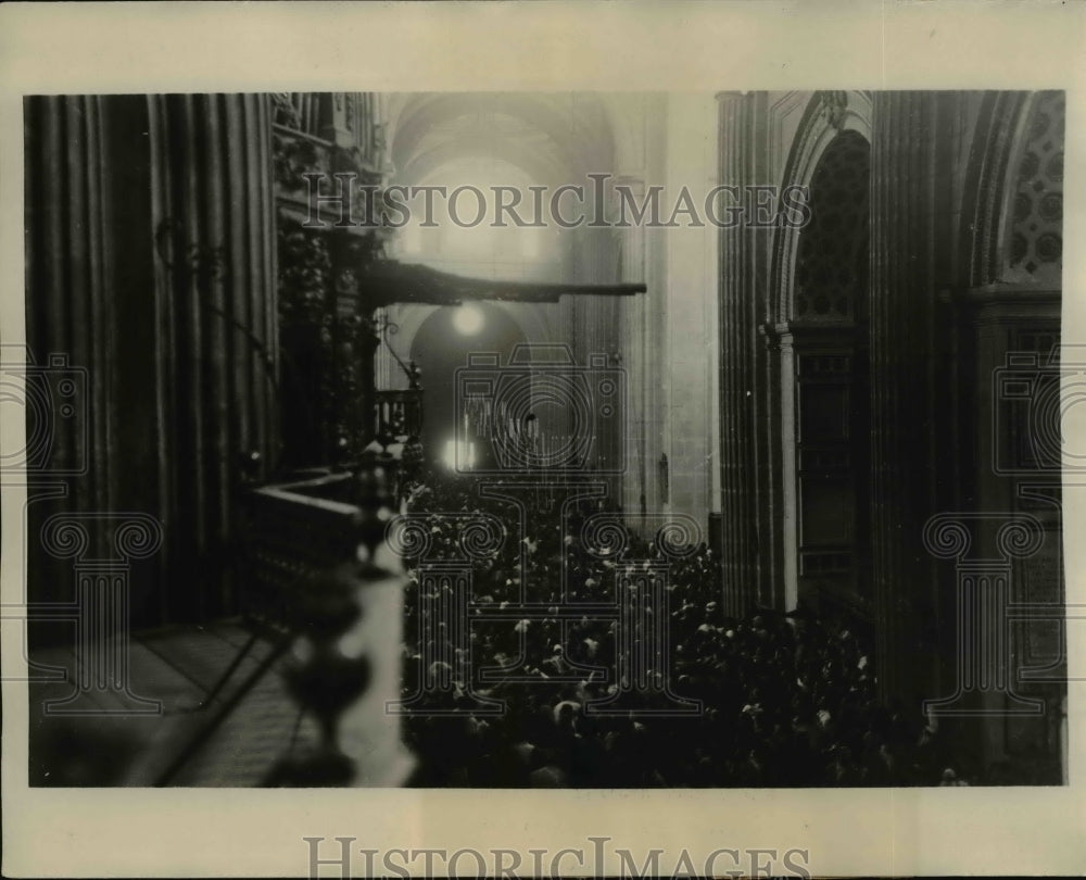 1926 Press Photo Cathedral of Mexico City. Mexican Church War. - cvb07527- Historic Images