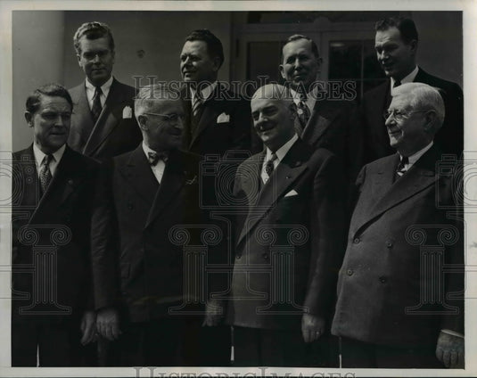 1946 Press Photo President Truman visits Cleveland Ohio- Historic Images