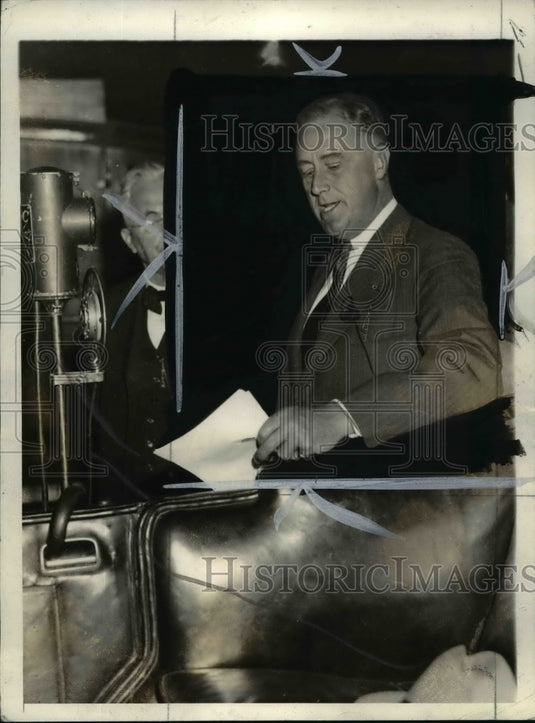 1932 Press Photo Senator Norris Greets Roosevelt. - cvb08131- Historic Images
