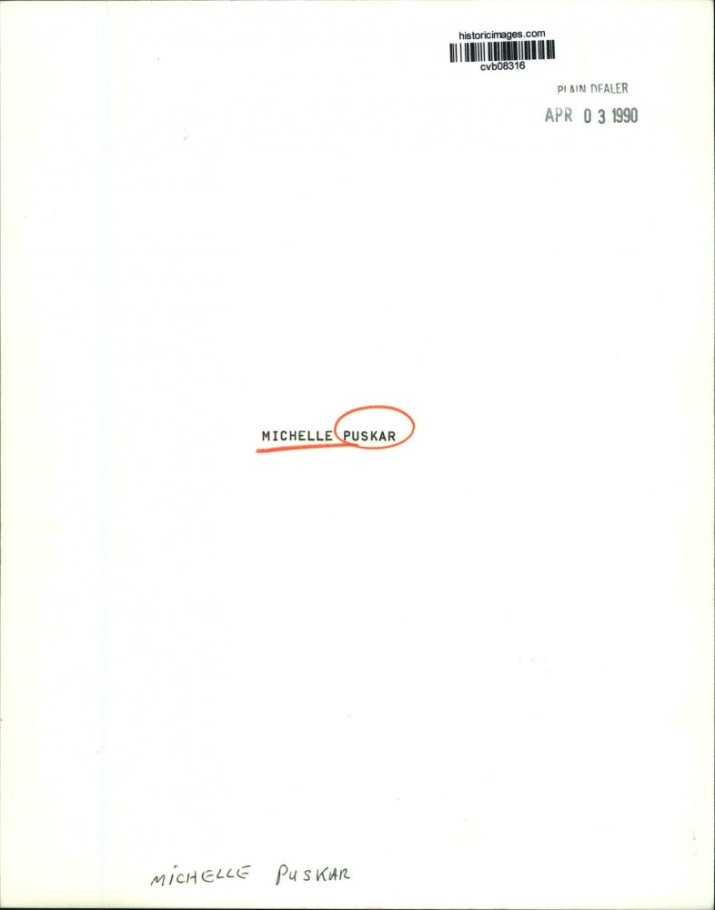 1990 Press Photo Michelle Puskar - cvb08316