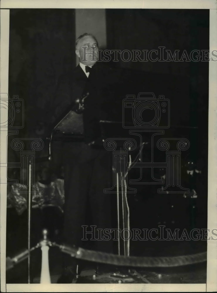 1933 Press Photo President Speaks at Church Gathering- Historic Images