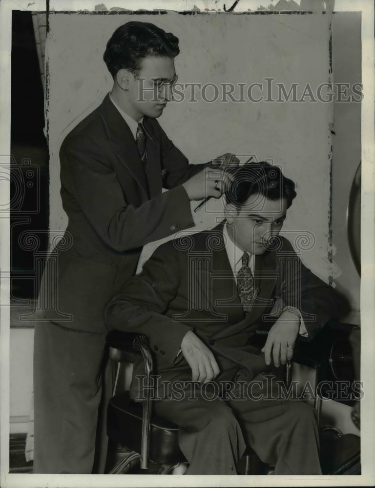 1938 Press Photo Paul Titus Jr.-wavy hair style - cvb08494- Historic Images