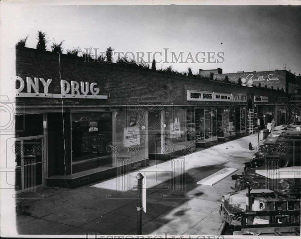 1949 Press Photo Mouland Co. Bldg., Shokei, Ohio - cvb09989- Historic Images