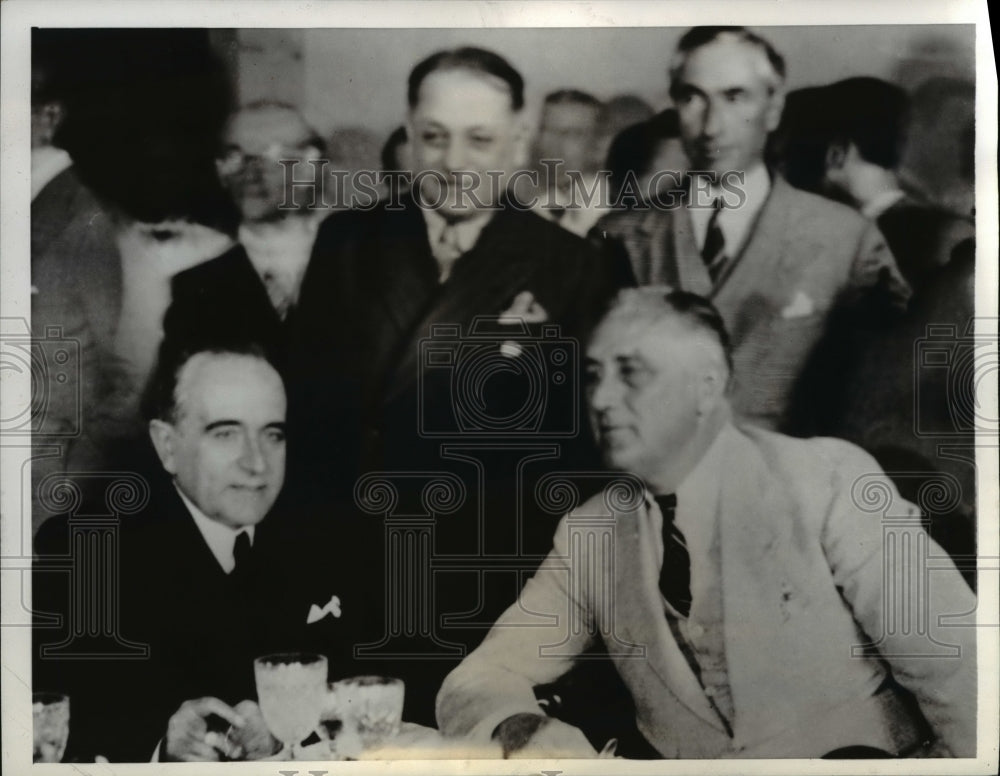 1936 Press Photo President Roosevely at Rio de Janeiro - cvb11310- Historic Images