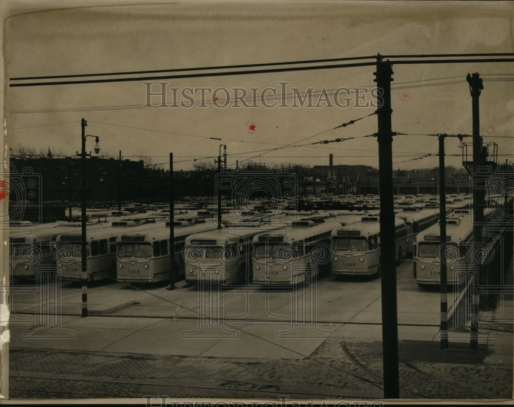 1949 Press Photo Woodhill Carbarns - cvb11692