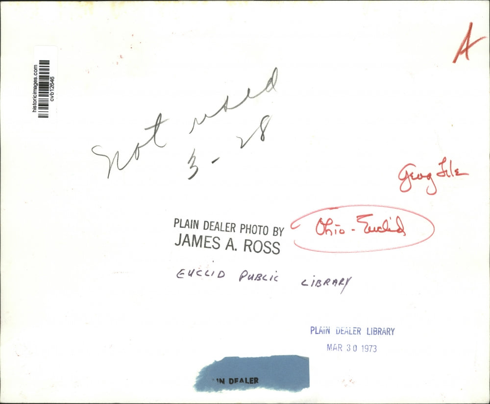 1973 Press Photo Euclid Public Library, Ohio - cvb12646