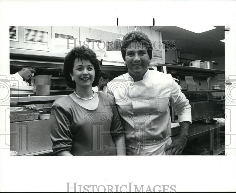 1989 Press Photo Sammy&#39;s co owners Denice Fugo &amp; Ralph DiOrio - cvb12704- Historic Images