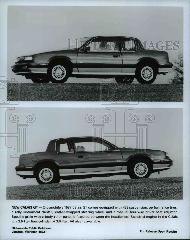 Press Photo Oldsmobile&#39;s 1987 Calais GT - cvb15876- Historic Images