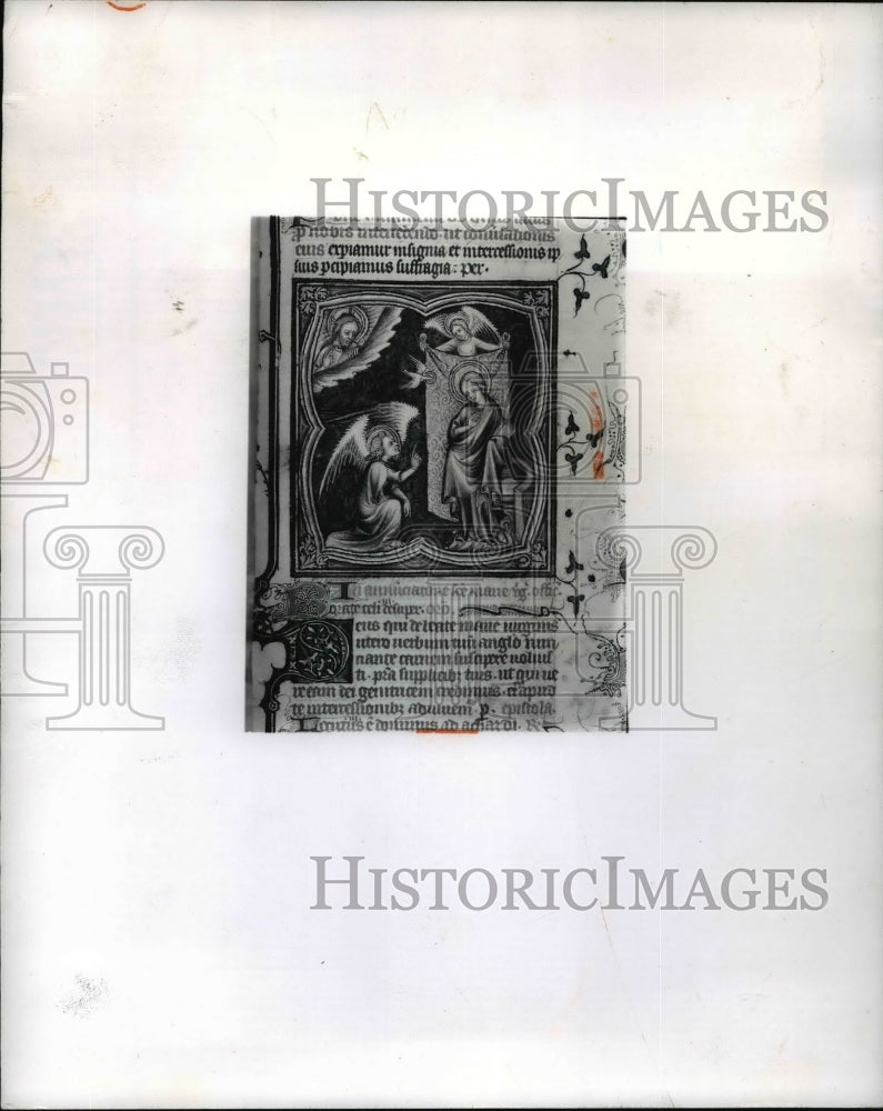 1963 Press Photo The Annunciation from the Gotha Missal - cvb16620- Historic Images