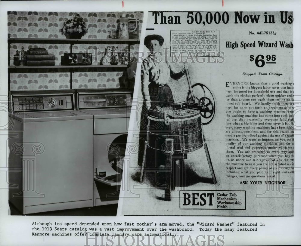 1975 Press Photo Washing Machines. - cvb16755- Historic Images