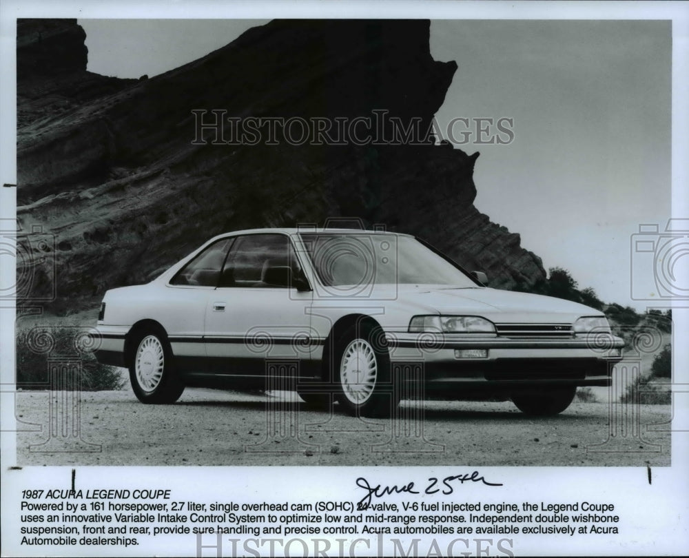 1987 Press Photo Acura Legend L - cvb17184- Historic Images