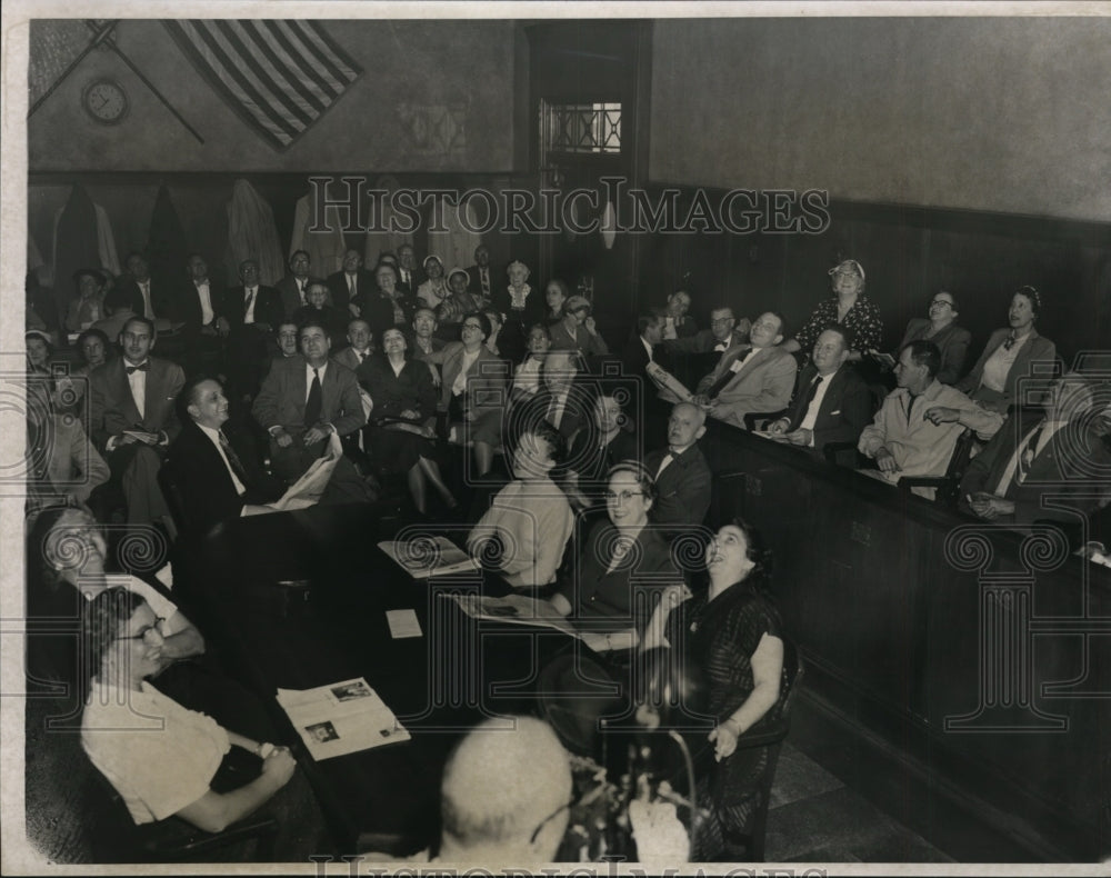 1954 Press Photo Prospective jurors at Sheppard murder case - cvb17394- Historic Images