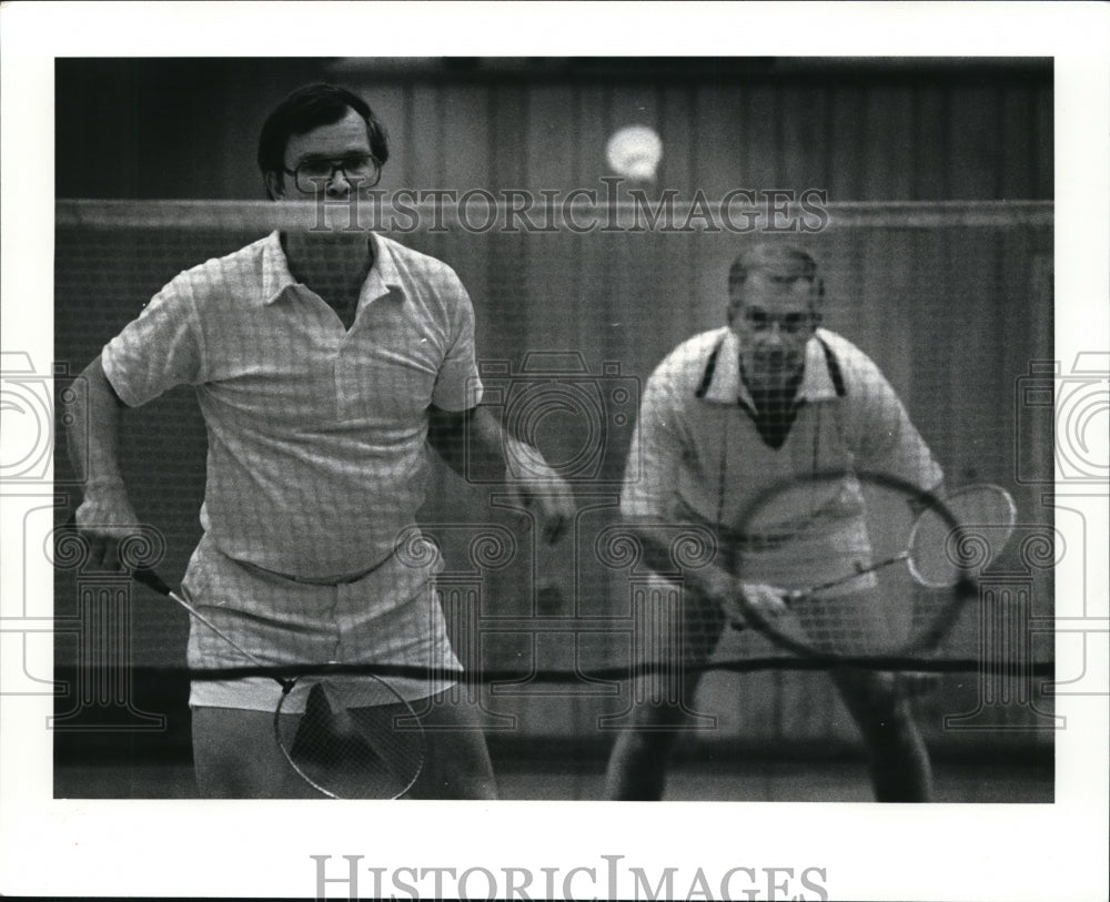 1983 Press Photo Badminton Team of Neil Burditt & Russ White - cvb17848- Historic Images