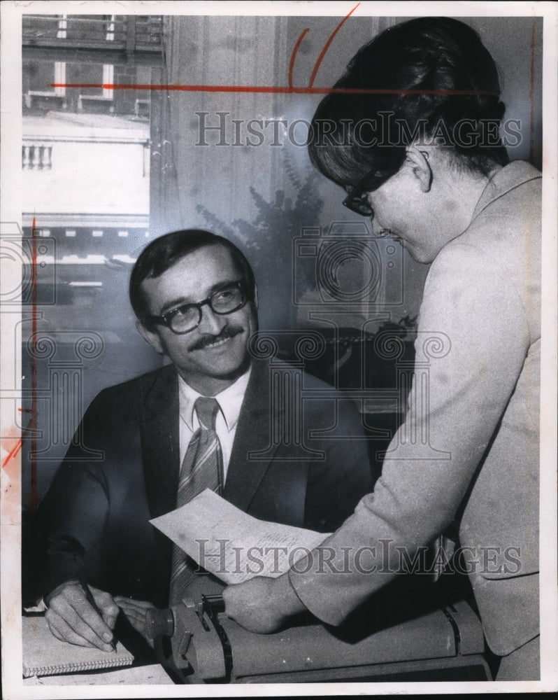 1971 Press Photo Frank Ferguson and Lydia Nielson - cvb18525