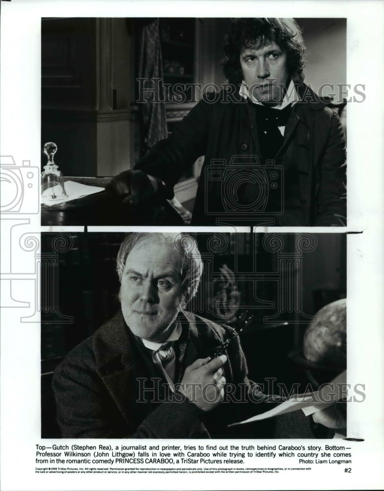 1995 Press Photo Stephen Rea &amp; John Lithgow in Princess Caraboo - cvb19858- Historic Images